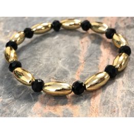 black-gold-bracelet