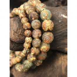 ladies-green-tibetan-agate-bracelet-
