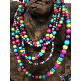 Multi colour necklaces