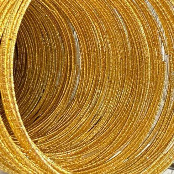 Round textured wire Gold