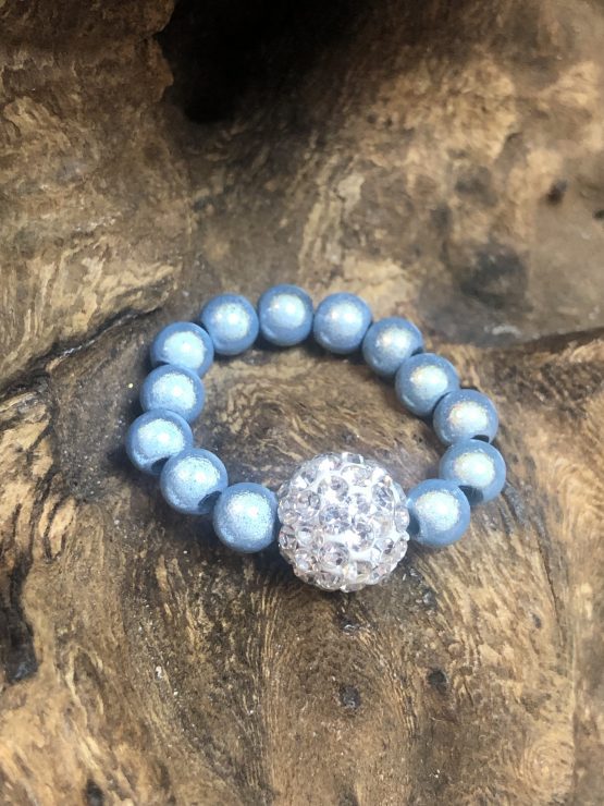 Sparkle ring Iced Blue