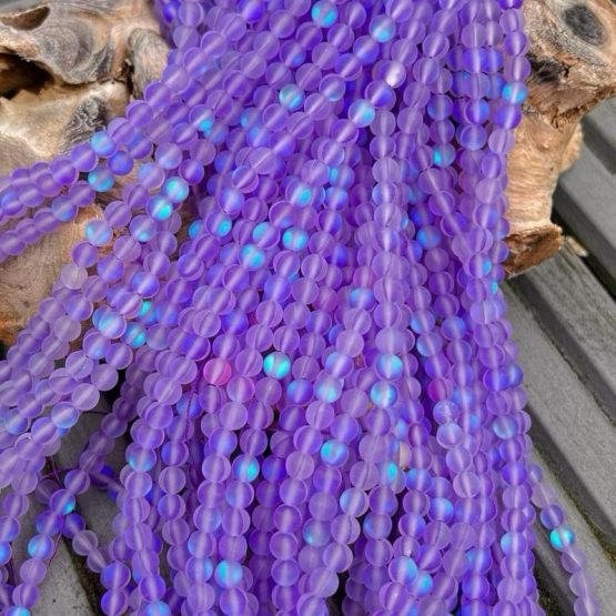 Aurora beads lilac