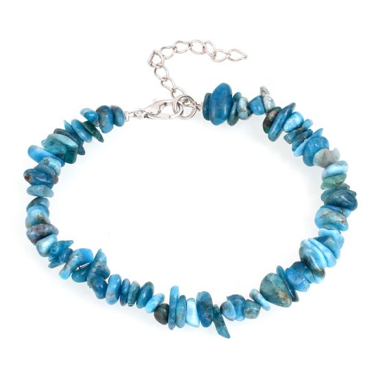 Blue Agate Gemstone Chip BRACELET