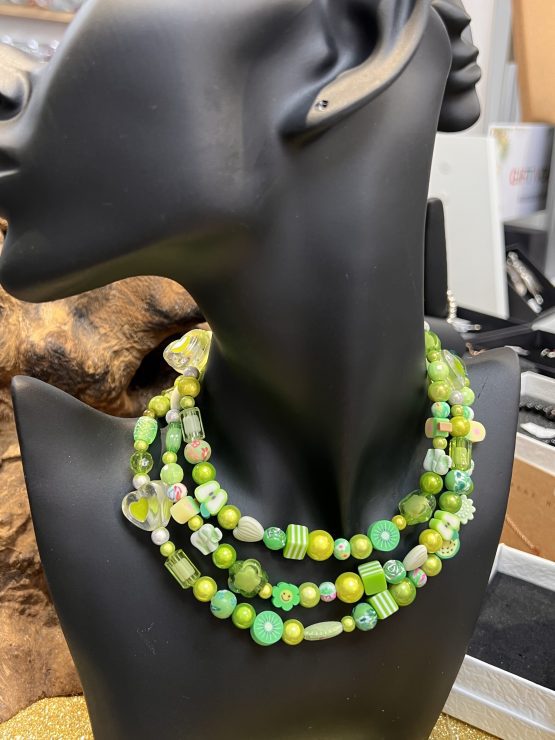 Kids 'Pic N Mix' Necklace Green - Image 2