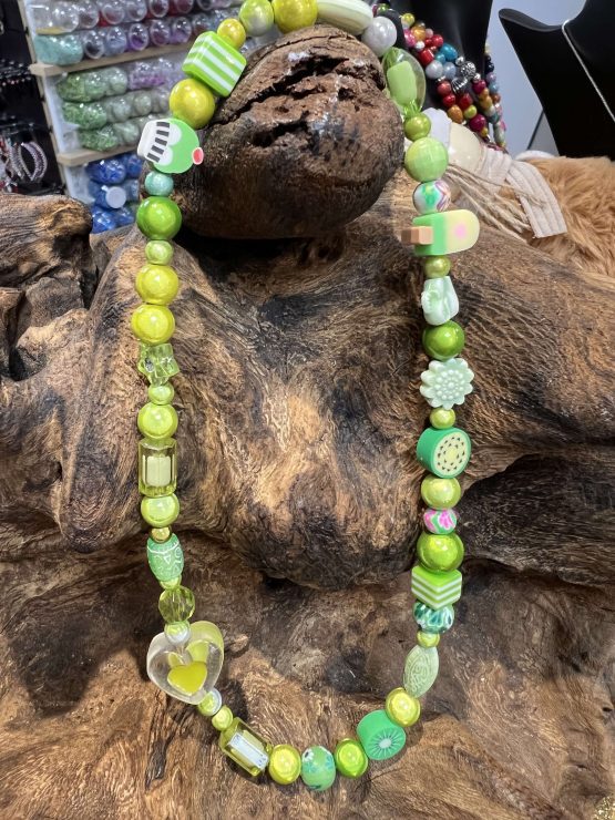 Kids 'Pic N Mix' Necklace Green