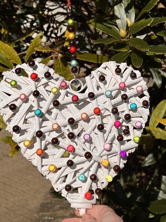 Beaded hearts 'Allsorts'