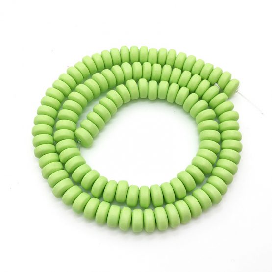 Polymer clay Abucus beads Green2