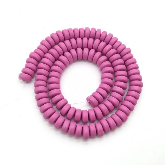 Polymer clay Abucus beads Orchid