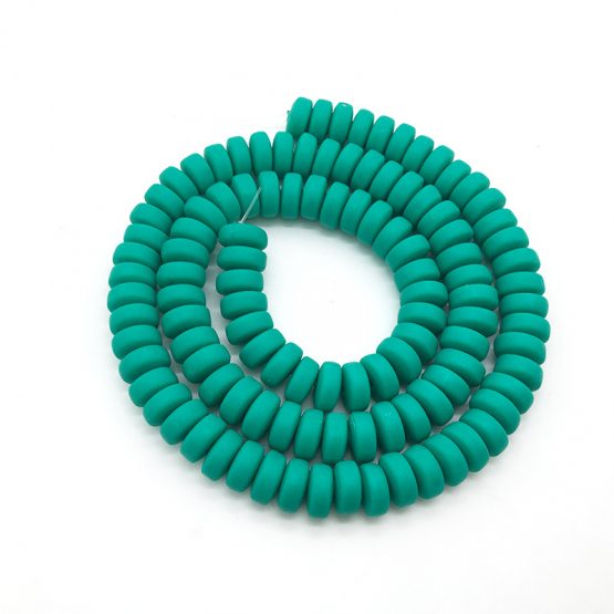 Polymer clay Abucus beads Green4