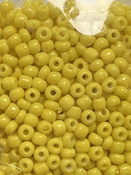 Seed beads neon yellow