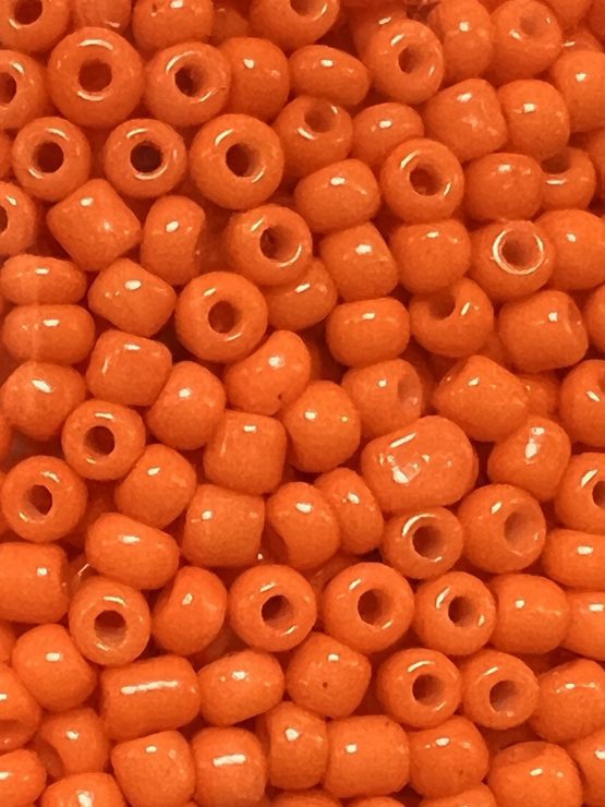 Seed beads neon orange