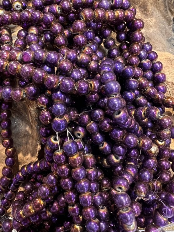 Hematite Purple round beads