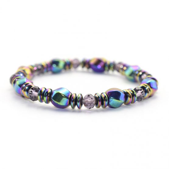Hematite BRACELET Harlequin Sphere