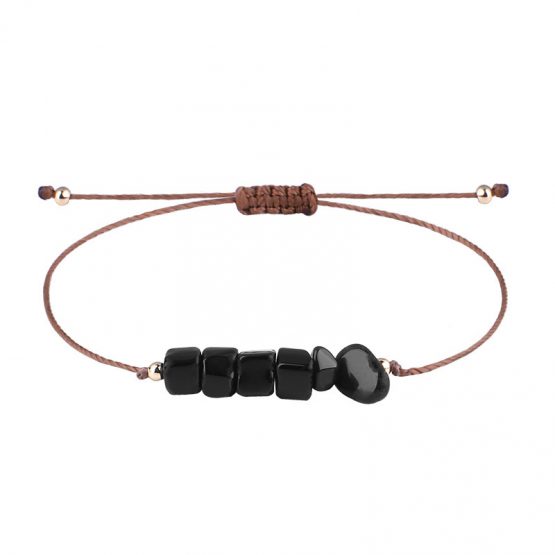 Gemstone bracelet Black Agate