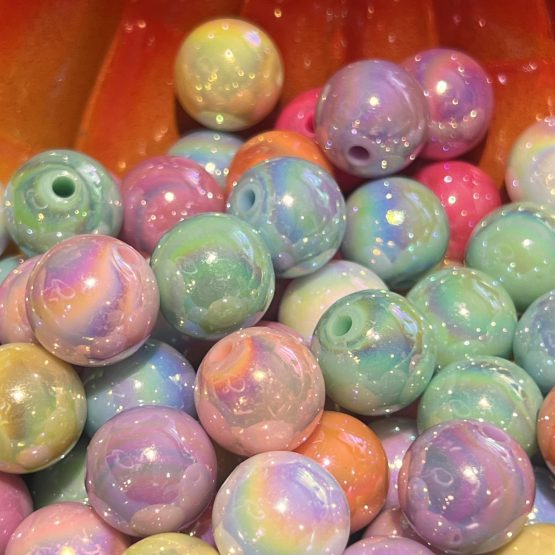 (BP06) 5 x pearlised beads