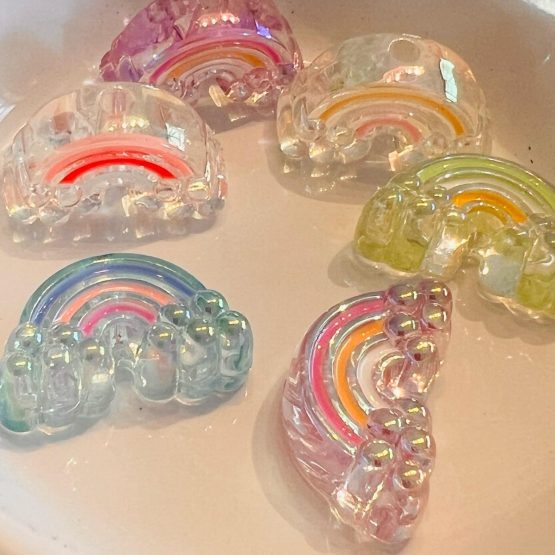 (BP122) 4 x Rainbow Beads