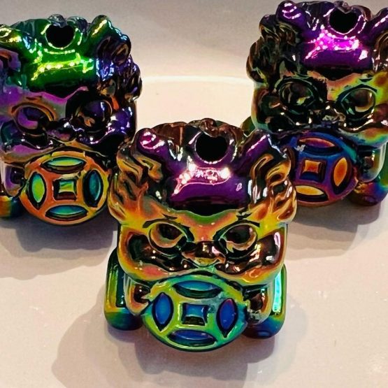 (BP125) 1 x Chinese Fortune Lion Bead