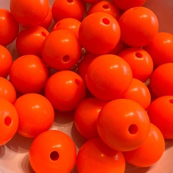 (BP137) 5 x orange Beads