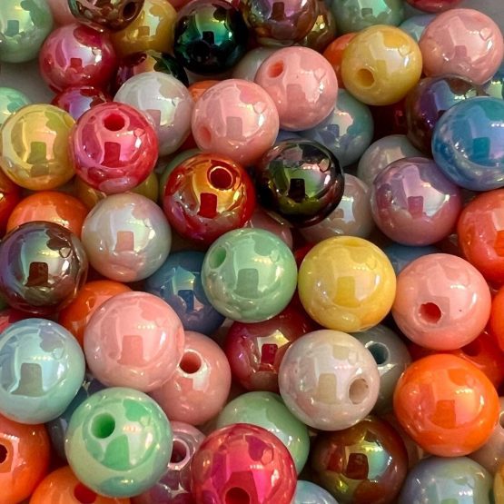 (BP144) 25 x 10mm coloured Beads