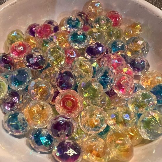(BP156) 20 x 8mm double layer Rondelle Bead