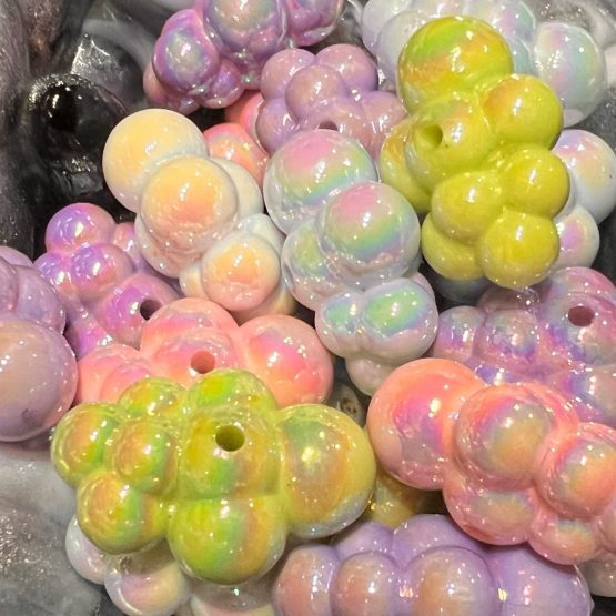 (BP176) 6 x cloud shaped beads