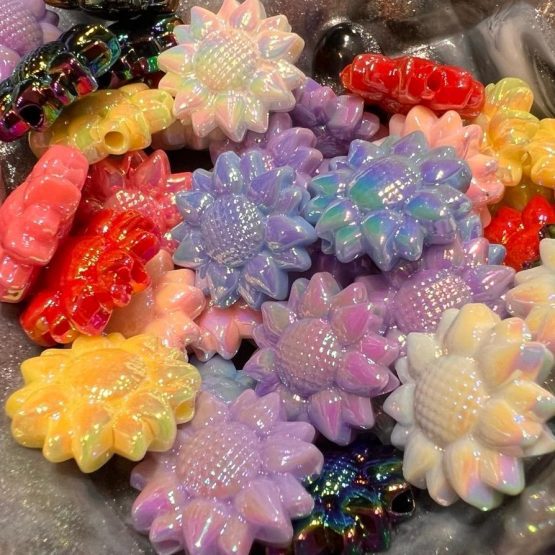 (BP191) 6 x 20mm Flower beads