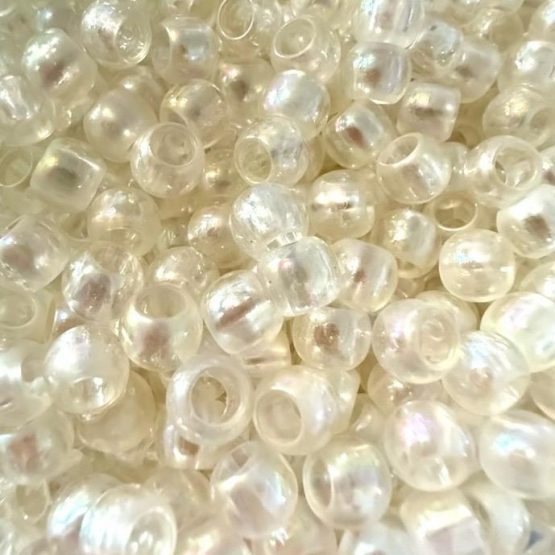(BP204) 40 x 6mm clear spacer beads