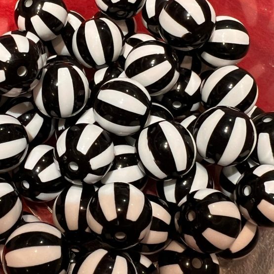 (BP220) 5 x 16mm stripe beads