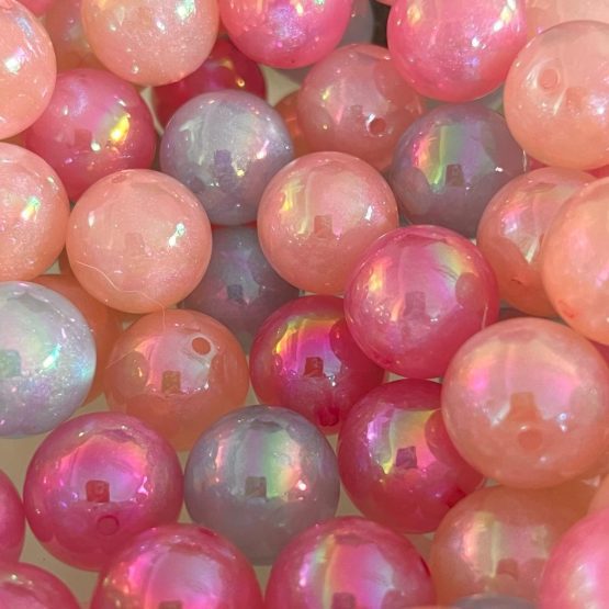 (BP240) 6 x 20mm pearly beads