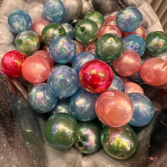 (BP276) 5 x 16mm shimmer beads