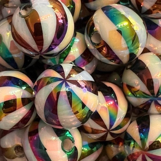 (BP277) 5 x 16mm stripe beads