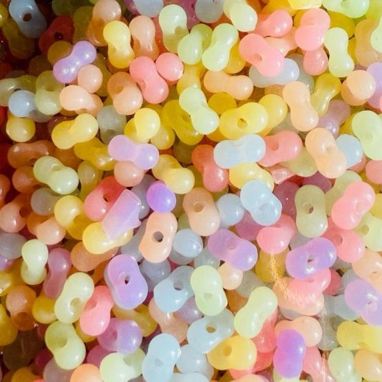 (BP387a) Peanut beads rainbow Mix