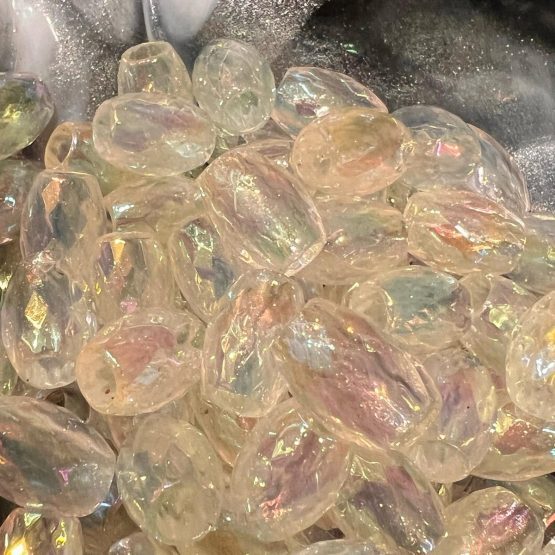 (BP289) 30 x 12mm faceted tube beads