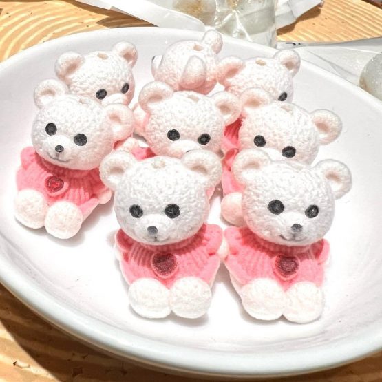 (BP298) Pink or blue Teddy Beads