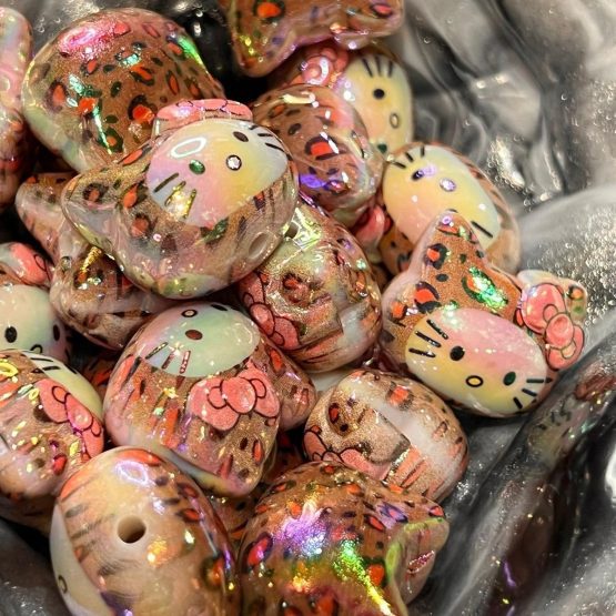 (BP323) 5 x 30mm Kitten Beads