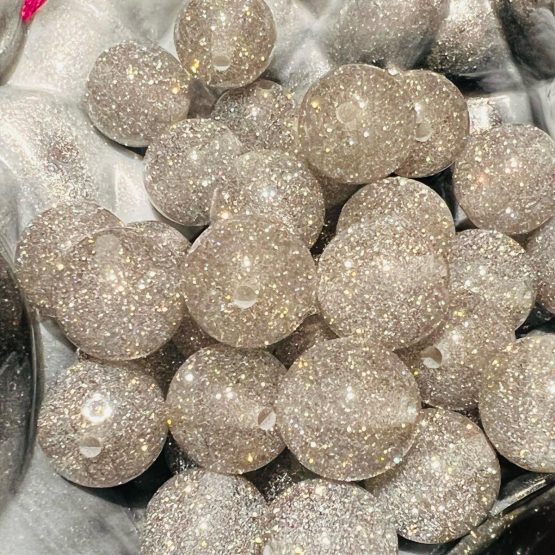 (BP338) 5 x 16mm Dense Glitter Beads