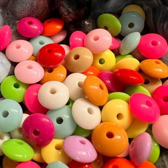 (BP362) 20 x 10mm mini lentil spacer beads