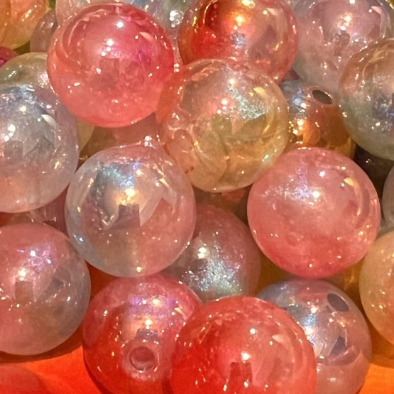 (BP38) 5 x 2tone shimmer beads
