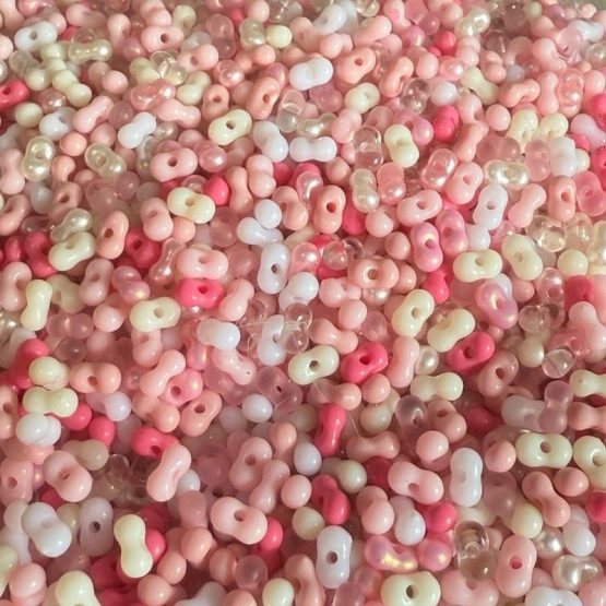 (BP388) Peanut beads pink Mix