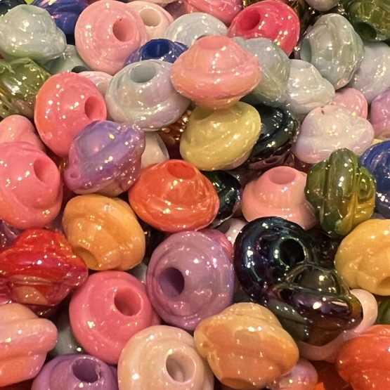 (BP42) 25 x Flying saucer beads