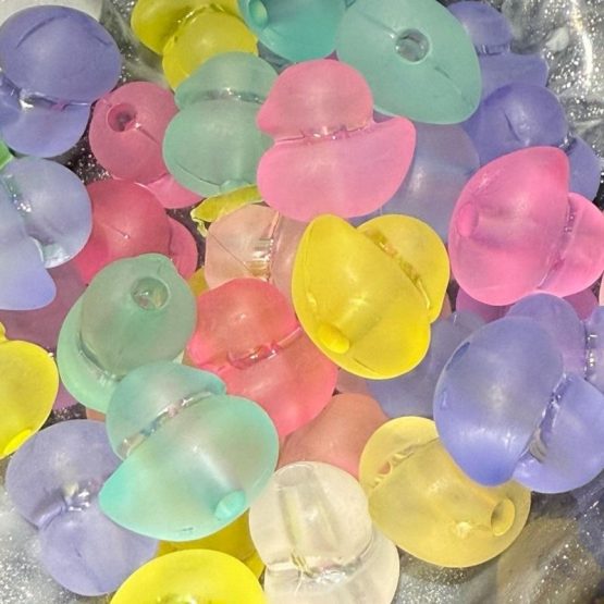 (BP423) 10 x Duck matt finish beads