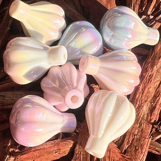 (BP43) 5 x pastel balloon beads