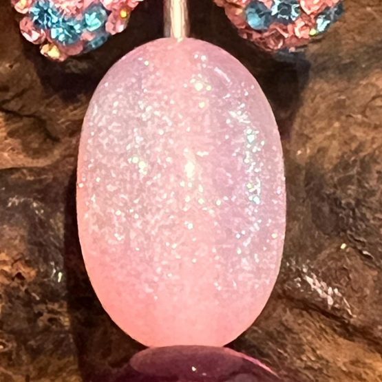 (BP60) 5 x Oval shimmer beads