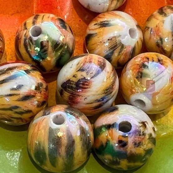 (BP69) Animal print beads