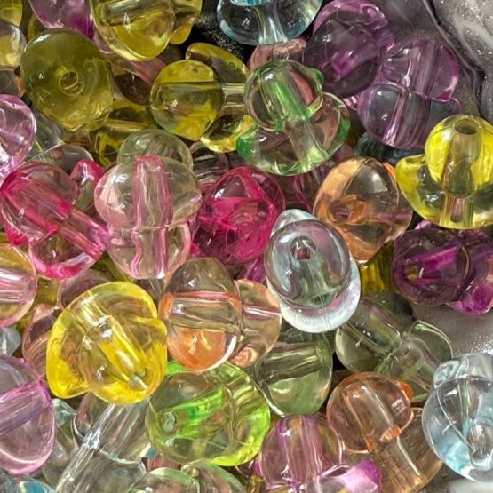 (BP79) 10 x Duck transluscent beads - Image 2