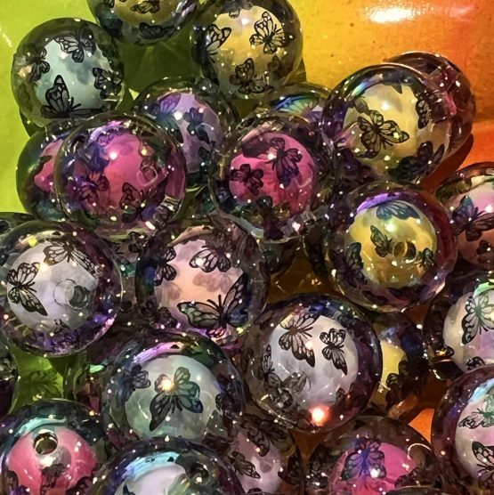 (BP01) 5 x Butterfly beads