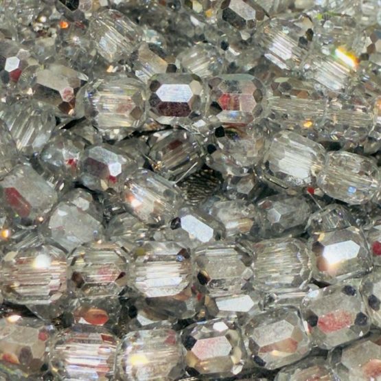 Barrel Beads silver