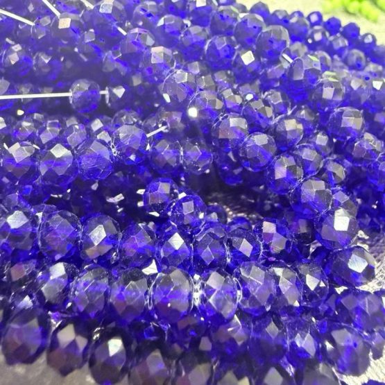Glass faceted beads Admiral
