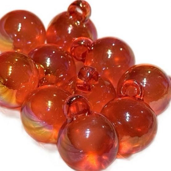 (BP406) 10 x 16mm red pendant charm