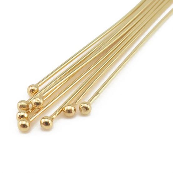 Gold ball head pin 50mm
